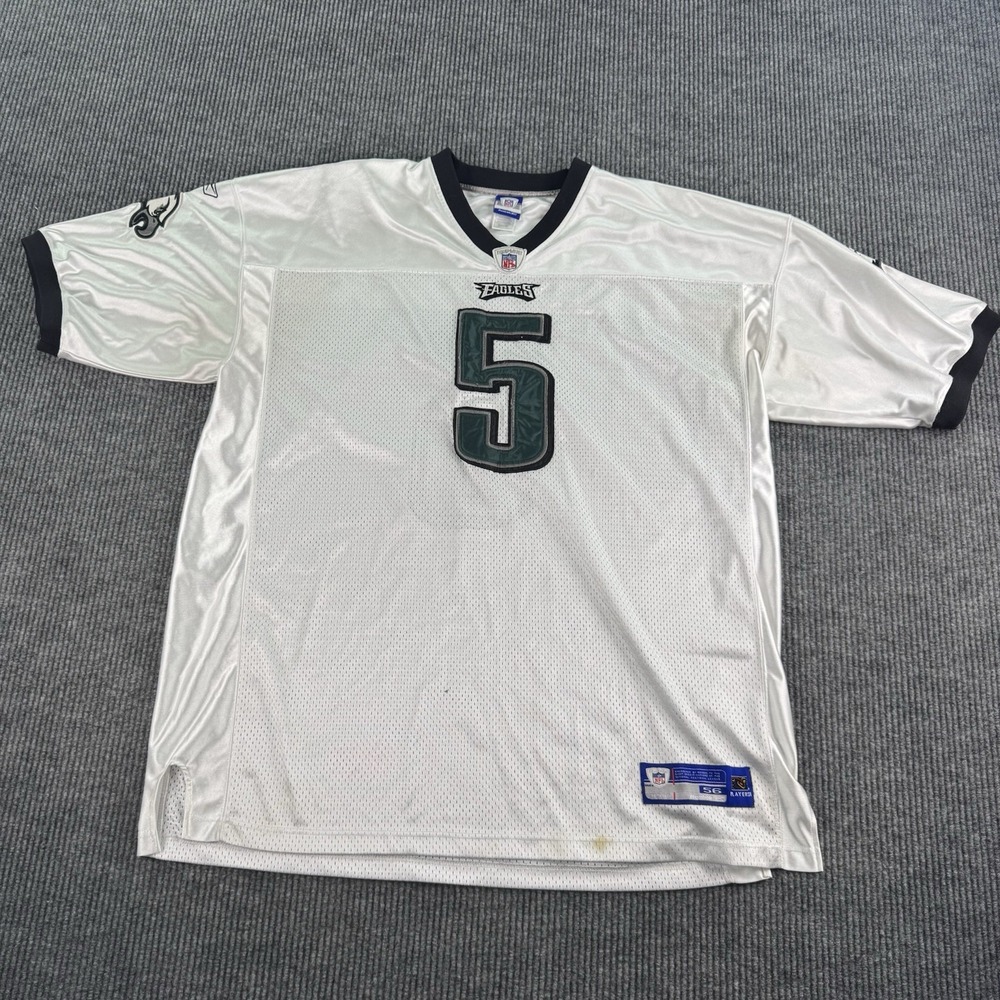 Donovan McNabb Philadelphia Eagles Jersey Men 56 White Stitched Reebok NFL